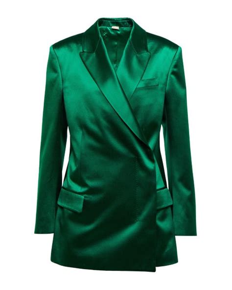 gucci groene blazer|Gucci fitted silk blazer women.